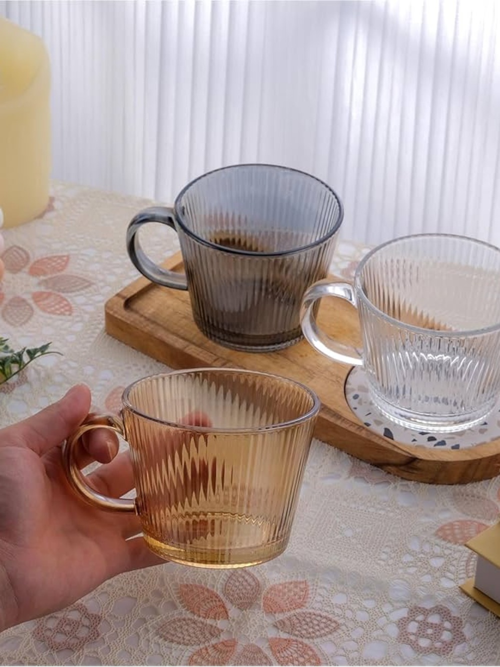 2pcs Glass Coffee Mug Set - Picture 6 of 6